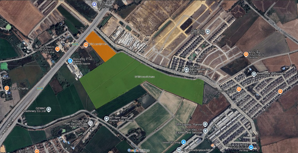 Satellite view of The Ratchaphruek Nexus 82-Rai Land Assembly